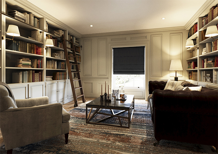 Norleigh, Noir - Roman Blind - Image 6